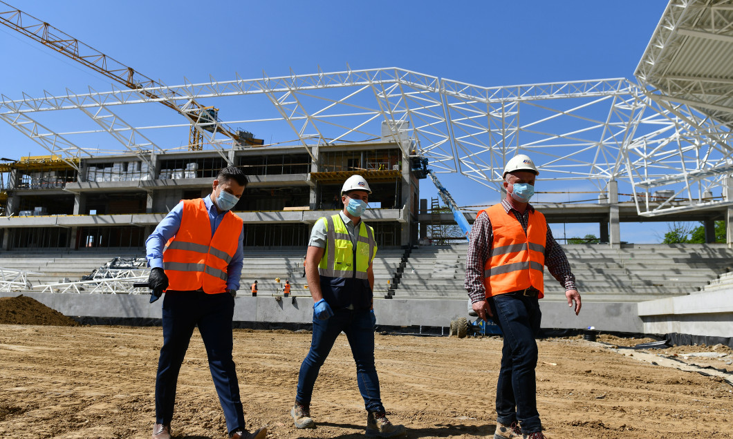 LUCRARI DE CONSTRUCTIE LA STADIONUL ARCUL DE TRIUMF DIN BUCURESTI (28.04.2020)