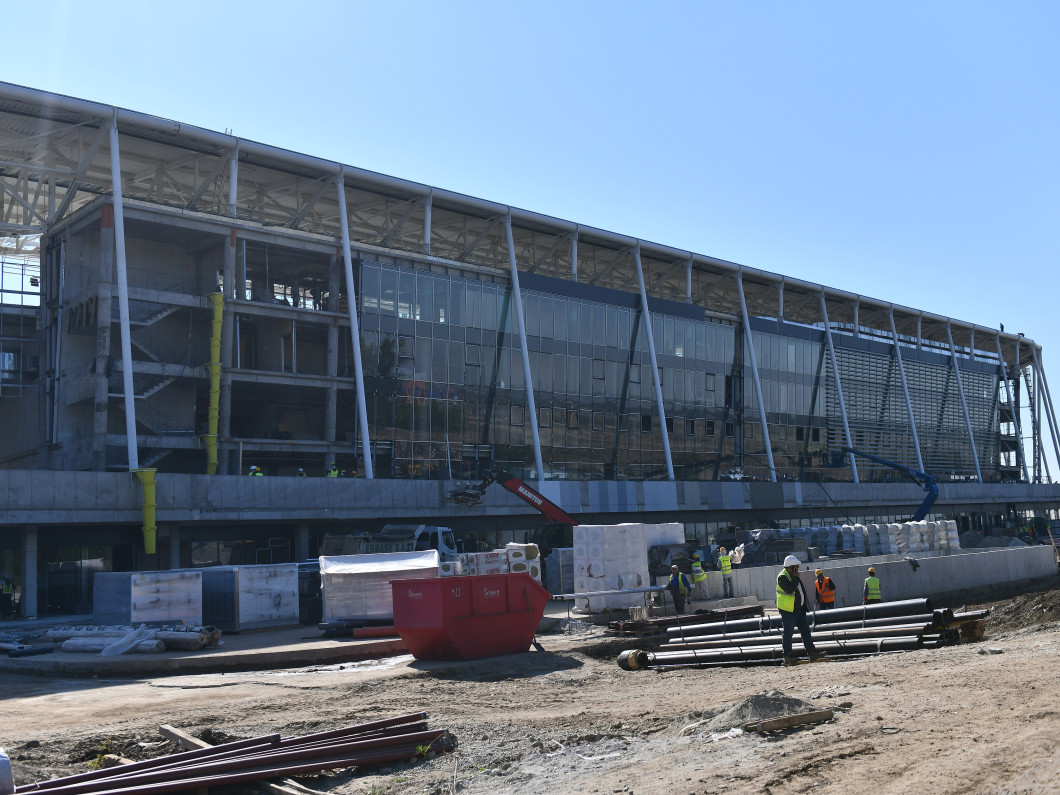 LUCRARI DE CONSTRUCTIE LA STADIONUL GHENCEA DIN BUCURESTI (28.04.2020)