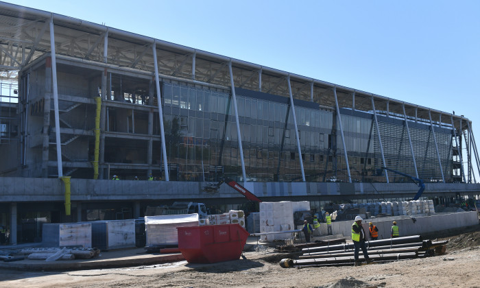 LUCRARI DE CONSTRUCTIE LA STADIONUL GHENCEA DIN BUCURESTI (28.04.2020)