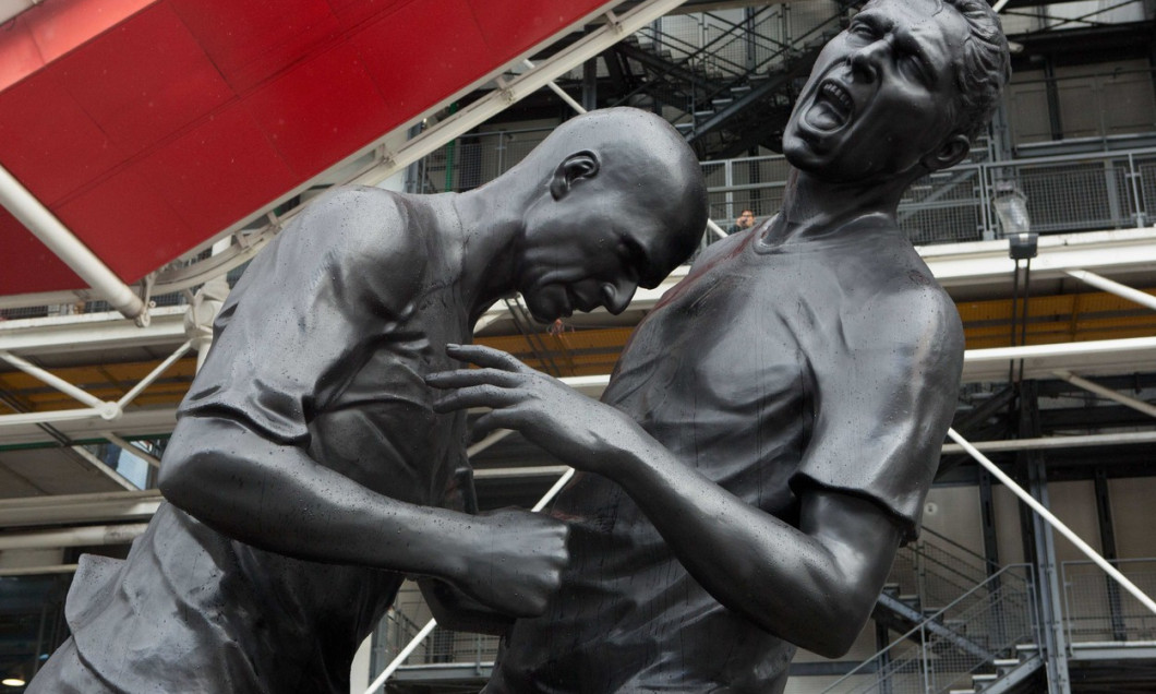 PARIS: Zidane-Materazzi Head Butt sculpture by  Adel Abdessemed