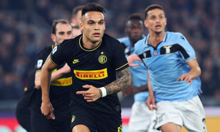 Lautaro Martinez of Internazionale in action during the Italian championship Serie A football match between SS Lazio and FC Internazionale on February 16, 2020 at Stadio Olimpico in Rome, Italy - Photo Federico Proietti/ESPA-Images