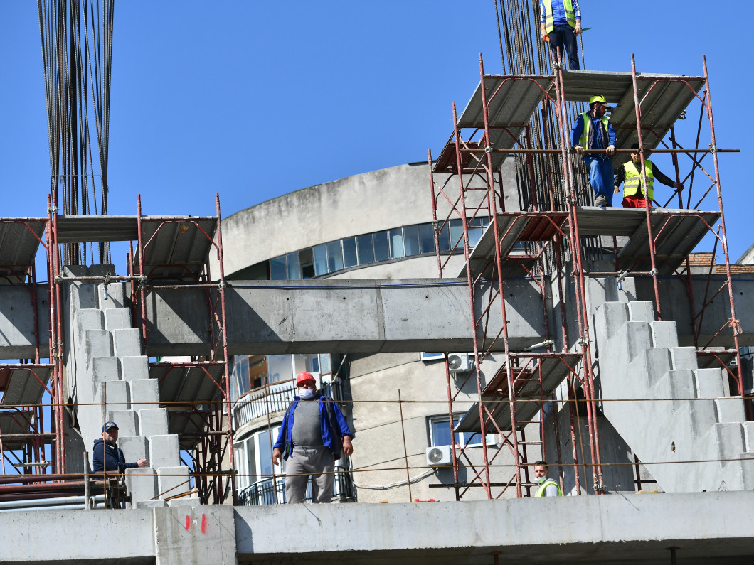 LUCRARI DE CONSTRUCTIE LA STADIONUL RAPID DIN BUCURESTI (28.04.2020)