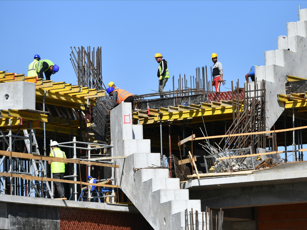 LUCRARI DE CONSTRUCTIE LA STADIONUL RAPID DIN BUCURESTI (28.04.2020)