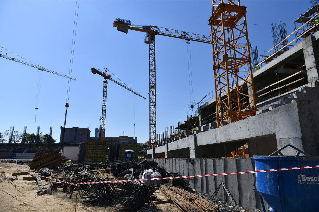LUCRARI DE CONSTRUCTIE LA STADIONUL RAPID DIN BUCURESTI (28.04.2020)