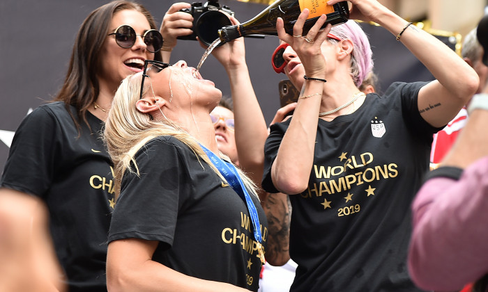 The U.S. Women's National Soccer Team Victory Parade and City Hall Ceremony