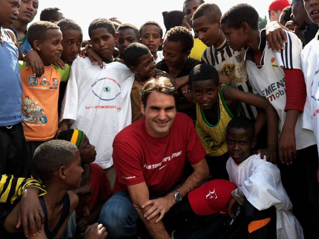 Roger Federer Visits Ethiopia