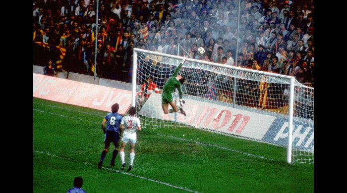 Ceaușescu with the 1986 European Champion's Cup winner team Steaua  Bucharest - Qwizzeria