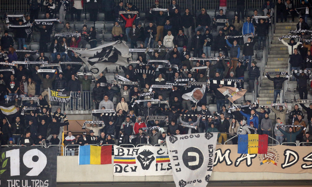 Suporterii Universității Cluj / Foto: Sportpictures