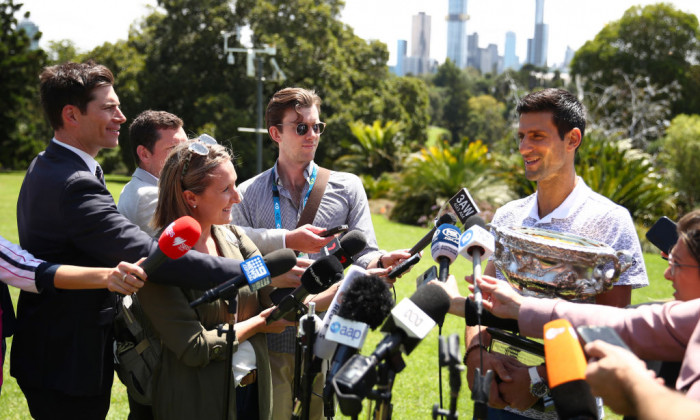 2020 Australian Open Men's Trophy Media Opportunity