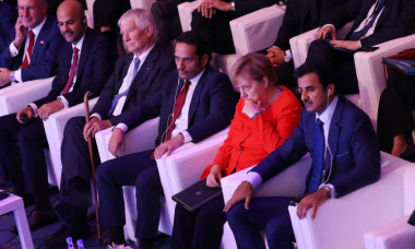 Qatari Emir And Angela Merkel Attend Qatar Business And Investment Forum