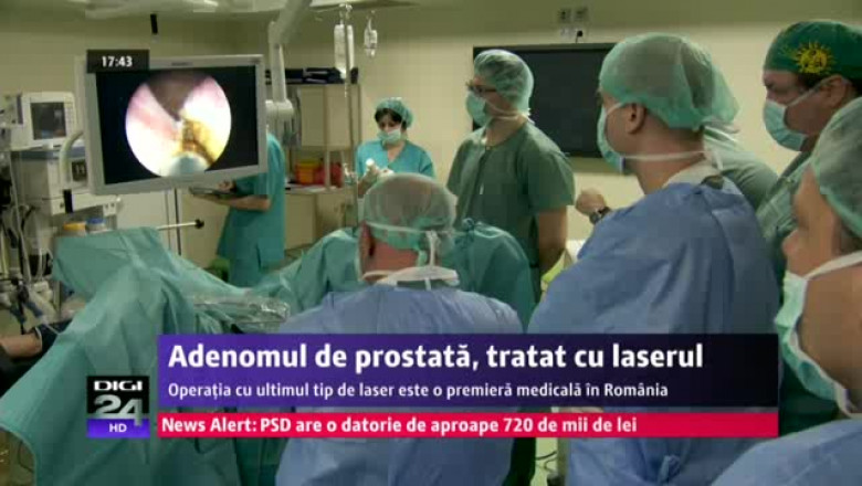 Premieră în România: adenomul de prostată, tratat cu un laser de ultimă generaţie