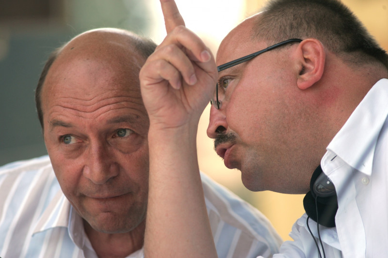 Traian Băsescu și Zsolt Nemeth în iulie 2009, la universitatea de vară de la Băile Tușnad | MEDIAFAX FOTO