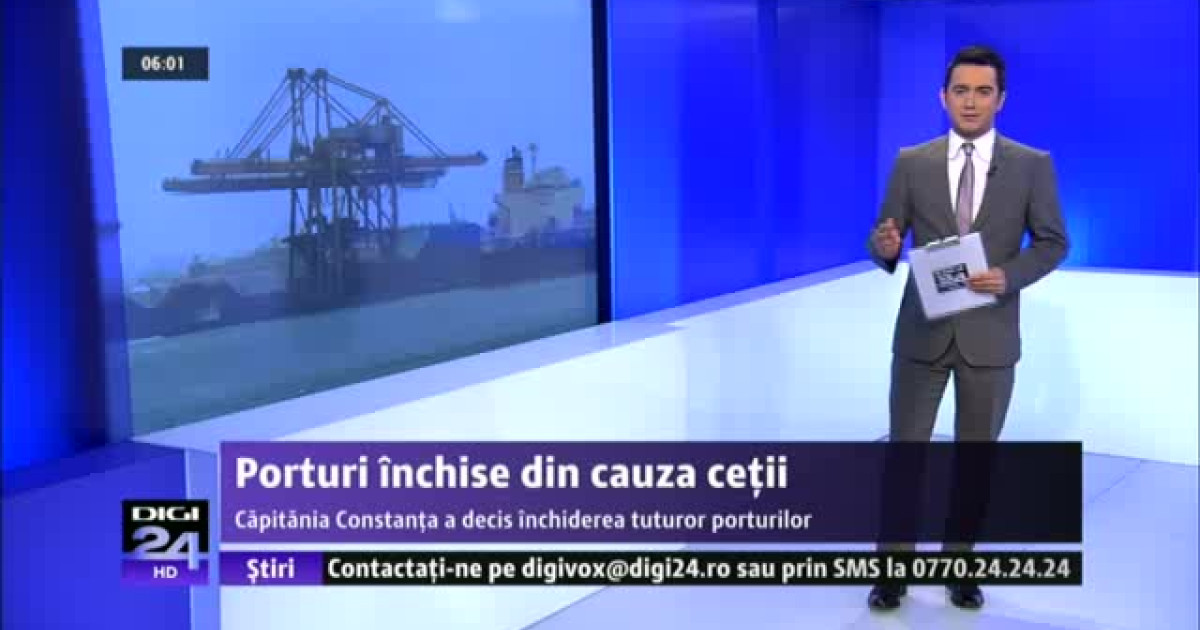 Porturi închise din cauza ceții | Digi24