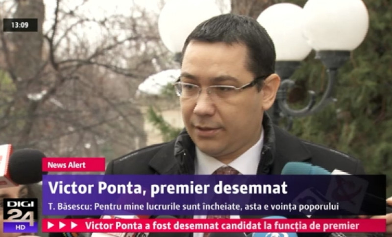 Victor Ponta, candidatul desemnat pentru funcţia de premier | DIGI24