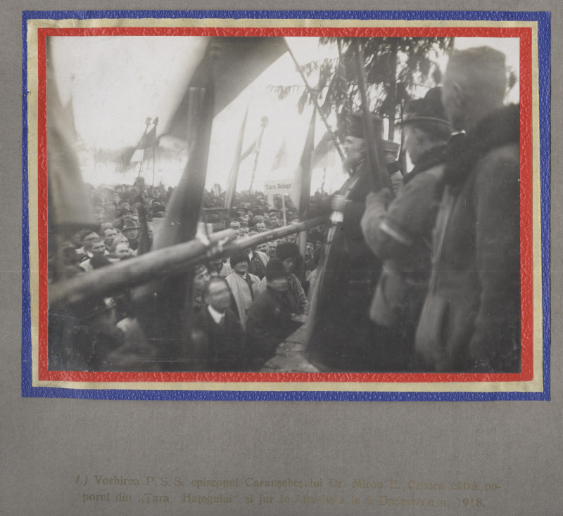 Coperta albumului „ALBA-IULIA în 1 Decembrie 1918” | Sursă foto: Arhivele Naţionale