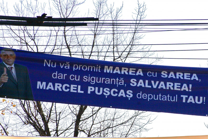 Banner electoral al candidatului la Camera Deputaților Marcel Pușcaș | DIANA POPESCU