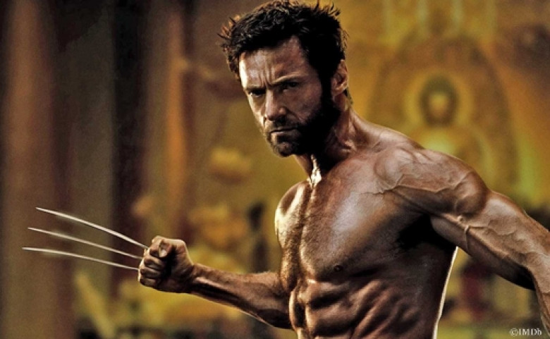 Hugh Jackman Wolverine ripped leangains