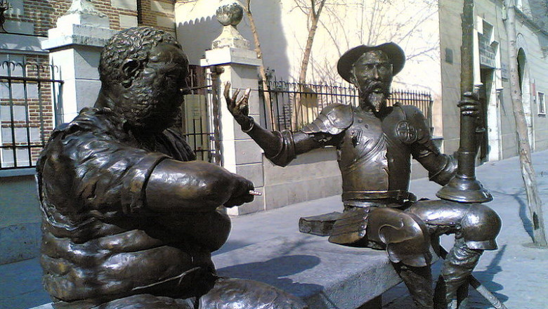 Quijote and Sancho cervantes