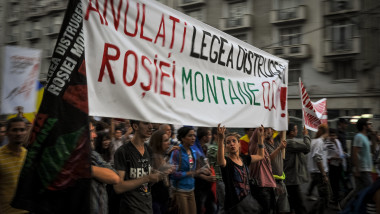 protest rosia montana mediafax