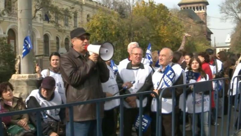 proteste profesori octombrie 2013 - captura digi24