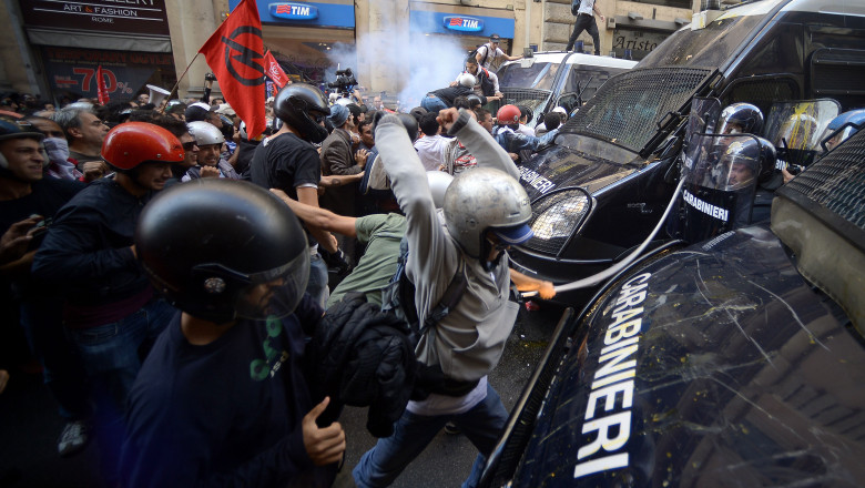 proteste italia - 6169697-AFP Mediafax Foto-FILIPPO MONTEFORTE 1
