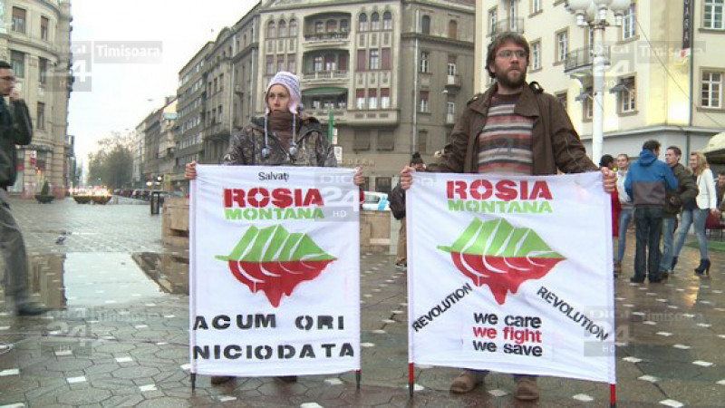 protest pe ploaie la Timisoara 04