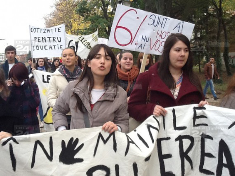 protestul studentilor la Timisoara 7