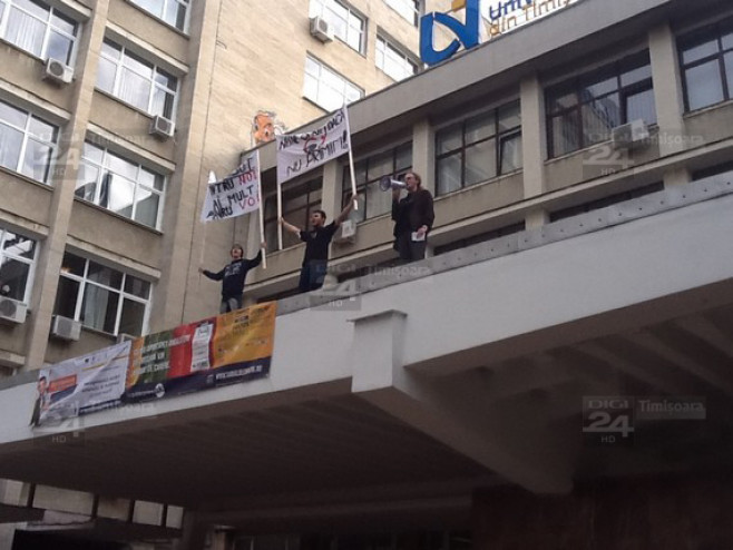 protestul studentilor la Timisoara 12
