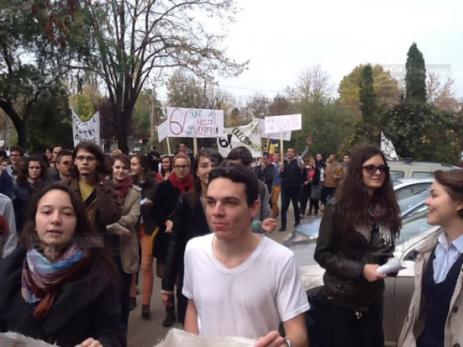 protestul studentilor la Timisoara 9