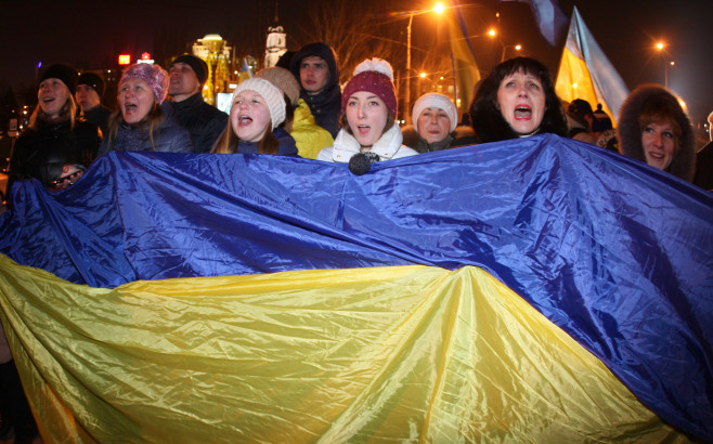 Proteste violente Kiev Ucraina 25 noiembrie 2013 3 -AFP Mediafax Foto-Alexander KHUDOTEPLY