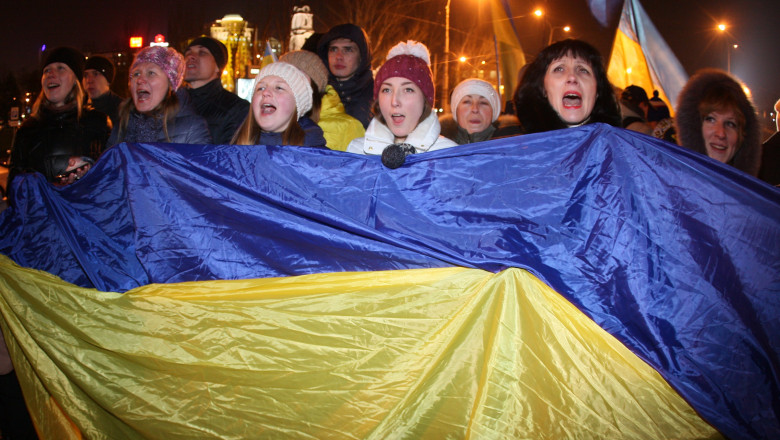 Proteste violente Kiev Ucraina 25 noiembrie 2013 3 -AFP Mediafax Foto-Alexander KHUDOTEPLY