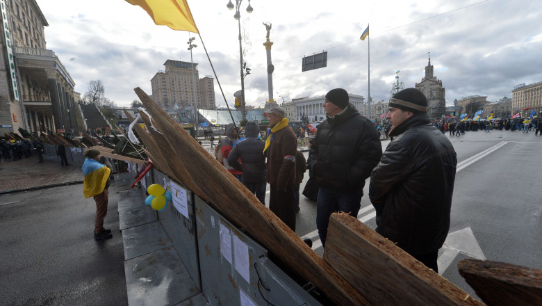 Piata Independentei Kiev Ucraina - AFP Mediafax Foto-Sergei SUPINSKY-3