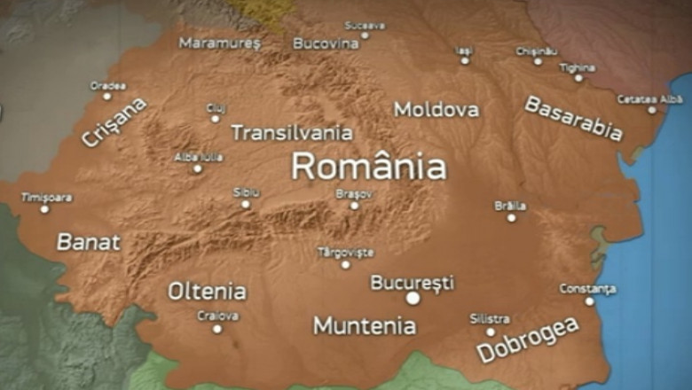harta romania mare