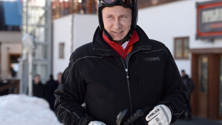 Vladimir Putin pe schiuri 6330296-AFP Mediafax Foto-ALEXEI NIKOLSKY