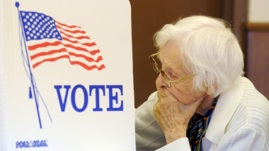 americani la vot - 3218583-AFP Mediafax Foto-Steve Pope