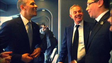 Barack Obama Tony Blair si Victor Ponta