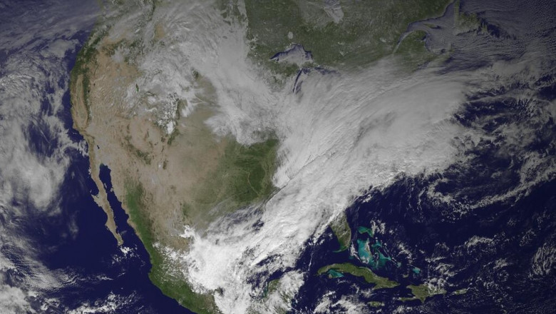 sua afectata furtuna zapada imagine din spatiu NASA