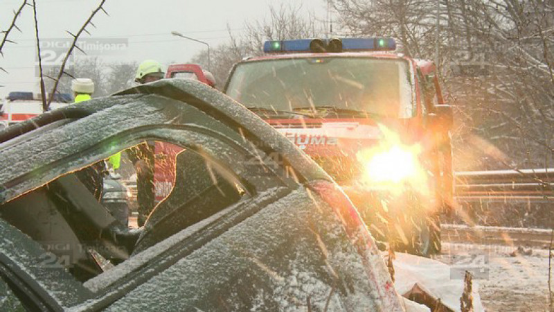 accident la intrarea in Timisoara 03