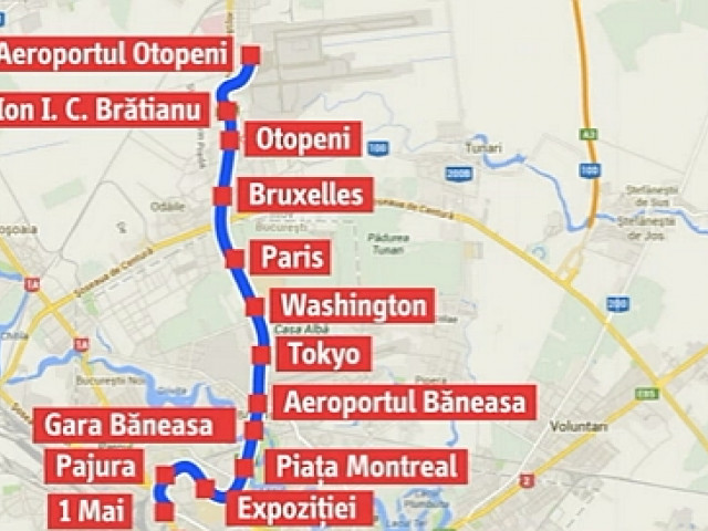 Harta Metroul Către Otopeni Opreste La Mall Metrorex A Stabilit