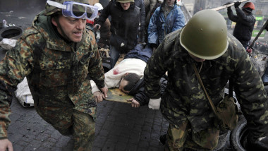Violente Kiev Ucraina 20 februarie -AFP Mediafax Foto-LOUISA GOULIAMAKI