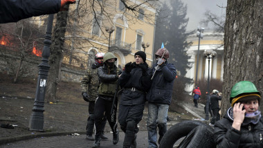 Violente Kiev Ucraina 20 februarie AFP Mediafax Foto-LOUISA GOULIAMAKI