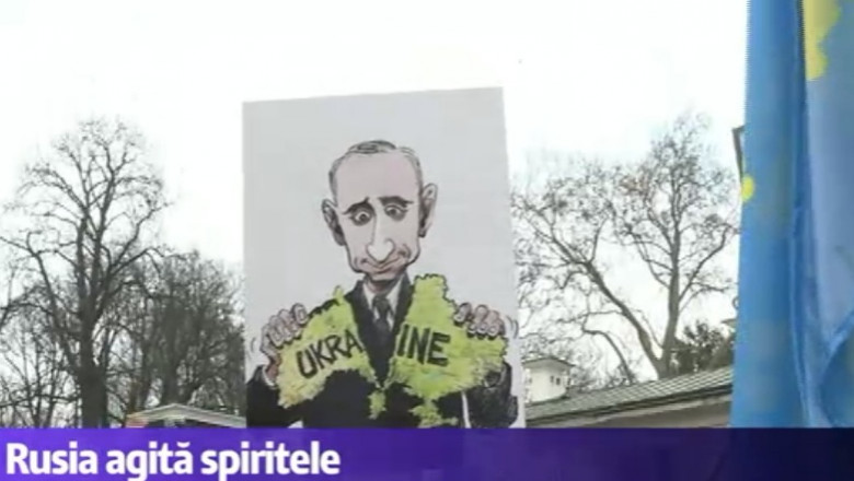 caricatura putin rupe ucraina