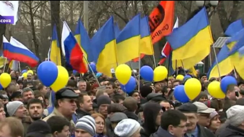 manifestatie proucraina la moscova