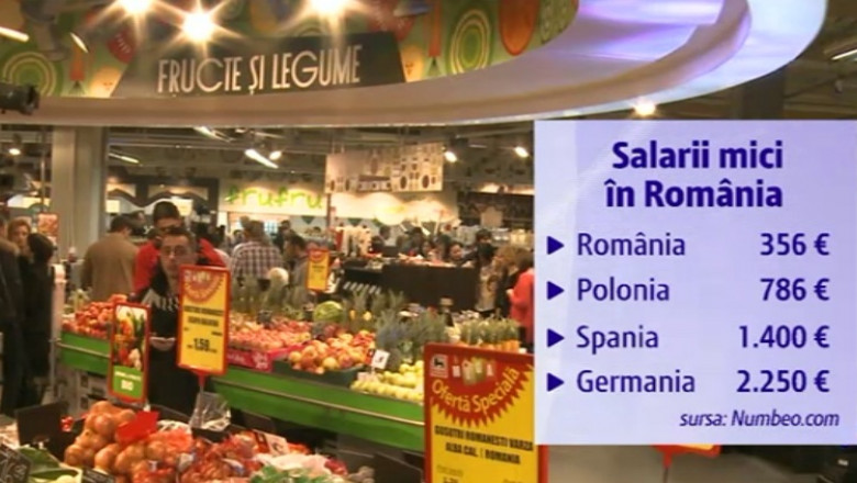 salarii romania mancare