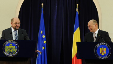 Martin Schulz si Traian Basescu Palatul Cotroceni 2012 - presidency.ro
