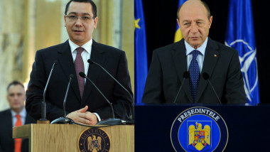 Traian Basescu Victor Ponta colaj
