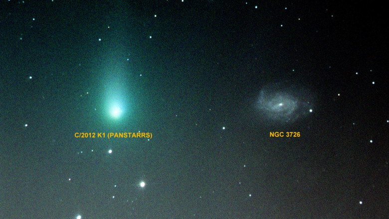 Foto Cometa Panstarrs i Galaxia NGC 3726