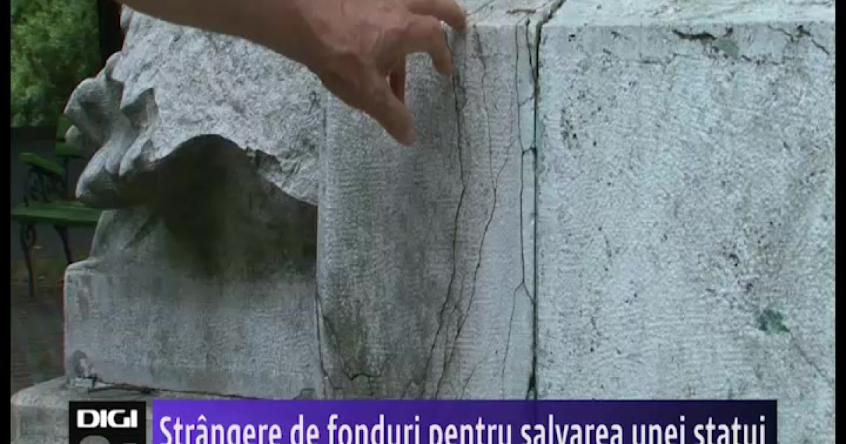 Strângere de fonduri pentru salvarea unei statui din Oradea | Digi24