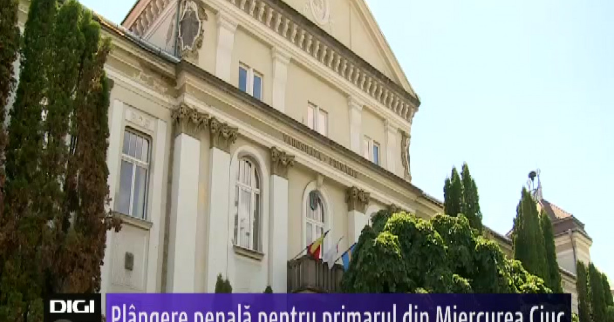 Plangere PenalÄƒ Pentru Primarul Din Miercurea Ciuc