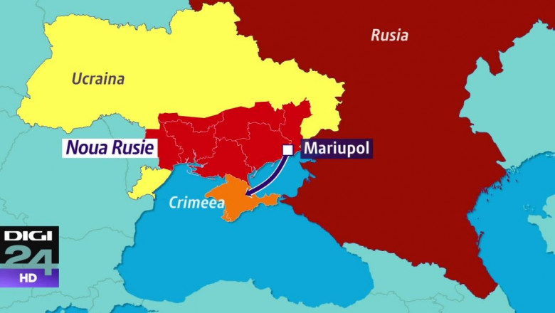 Hartă Așa Numitul ținut Noua Rusie La șase Ore Distanță De Romania